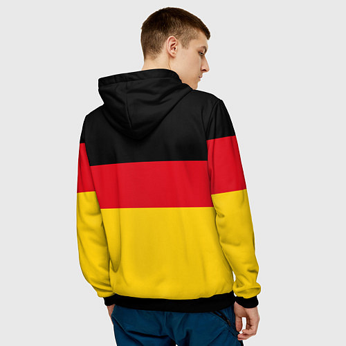 Мужская толстовка Германия - Germany / 3D-Черный – фото 4