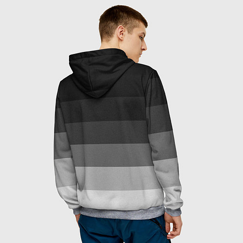 Мужская толстовка Honda Хонда / 3D-Меланж – фото 4