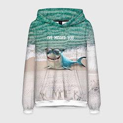 Мужская толстовка Я скучаю - Акула