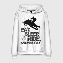 Мужская толстовка EAT SLEEP RIDE SNOWMOBILE