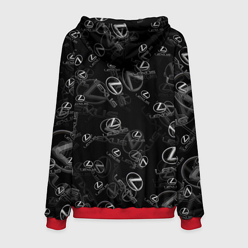 Мужская толстовка LEXUS SPORT PATTERN / 3D-Красный – фото 2
