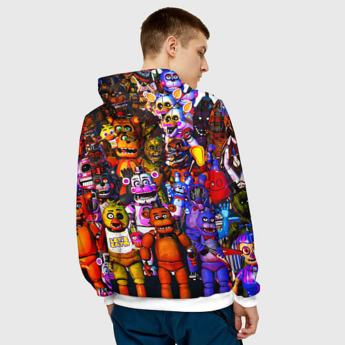 Мужская толстовка Fnaf UCN / 3D-Белый – фото 4