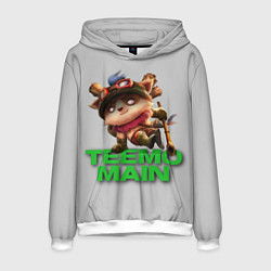 Толстовка-худи мужская Teemo main, цвет: 3D-белый