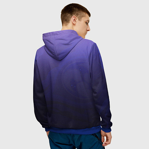 Мужская толстовка Raiden Shogun ETERNITY / 3D-Синий – фото 4