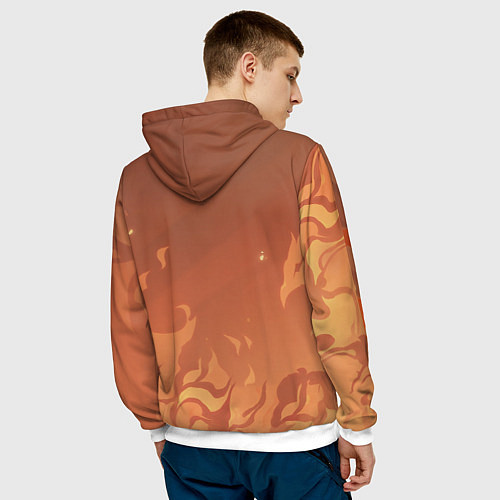 Мужская толстовка Дилюк Genshin Impact / 3D-Белый – фото 4