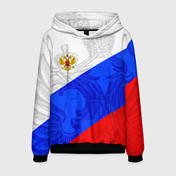 Мужская толстовка Российский герб: триколор