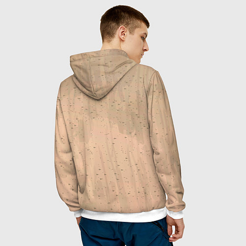 Мужская толстовка Великий из бродячих псов, Дазай Осаму, Ацуши Накад / 3D-Белый – фото 4