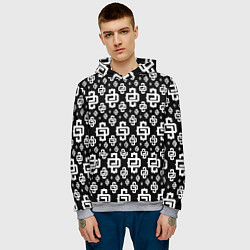 Толстовка-худи мужская Black Pattern Dope Camo Dope Street Market, цвет: 3D-меланж — фото 2