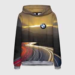 Толстовка-худи мужская BMW Night route, цвет: 3D-меланж