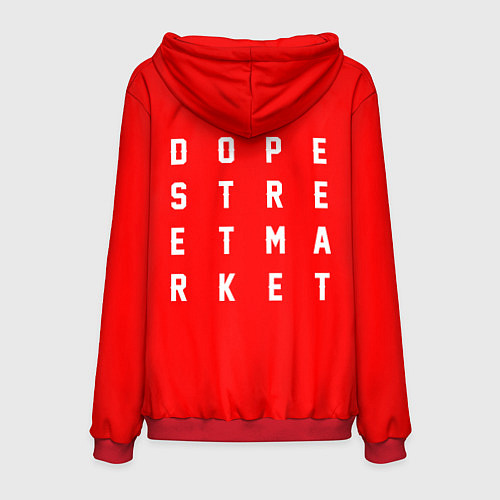 Мужская толстовка Узор Red Jorman Air Dope Street Market / 3D-Красный – фото 2