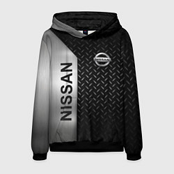 Толстовка-худи мужская Nissan Ниссан Сталь, цвет: 3D-черный