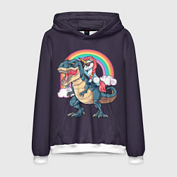 Мужская толстовка Модный Единорог На Динозавре