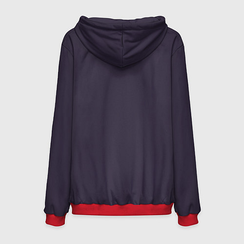 Мужская толстовка Модный Единорог На Динозавре / 3D-Красный – фото 2