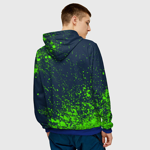 Мужская толстовка MINECRAFT Арт / 3D-Синий – фото 4