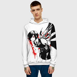 Толстовка-худи мужская ТОУКА TOKYO GHOUL, цвет: 3D-белый — фото 2