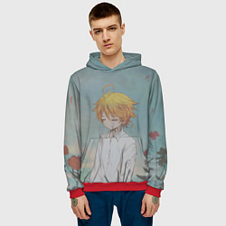 Толстовка-худи мужская Милашка Эмма, цвет: 3D-красный — фото 2