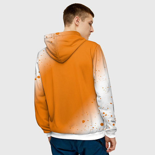 Мужская толстовка ЛИСИЧКА Градиент / 3D-Белый – фото 4