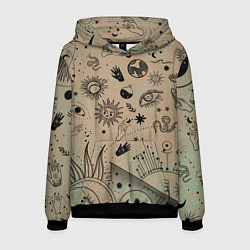 Толстовка-худи мужская Эзотерика, цвет: 3D-черный