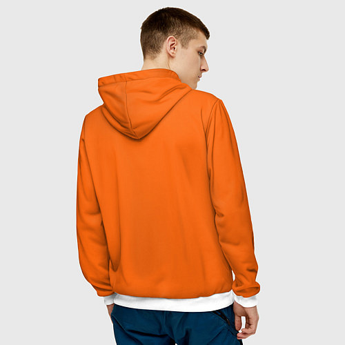 Мужская толстовка Южный парк - Кенни МакКормик / 3D-Белый – фото 4