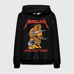 Толстовка-худи мужская METALLICA - HARVESTER OF SORROW, цвет: 3D-черный
