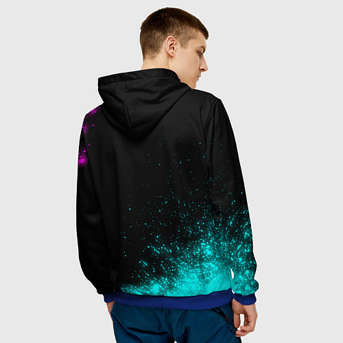 Мужская толстовка Саша Россия / 3D-Синий – фото 4