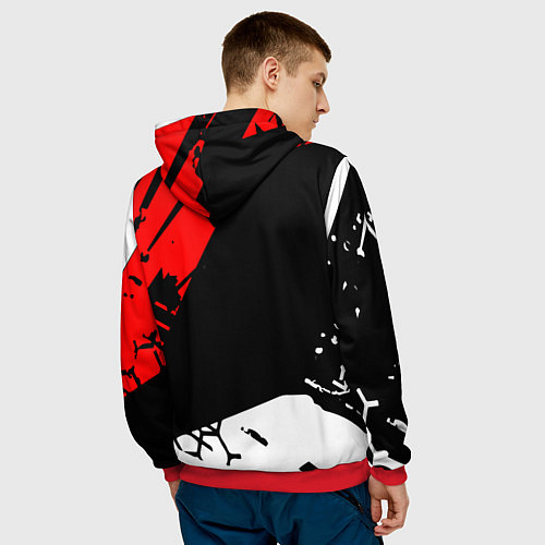 Мужская толстовка FREE FIRE ФРИ ФАЕР / 3D-Красный – фото 4