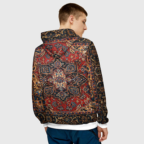 Мужская толстовка КОВЁР ПАЛАС / 3D-Белый – фото 4