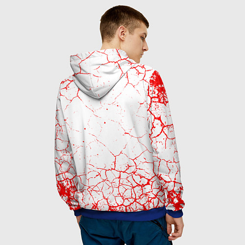 Мужская толстовка Led zeppelin Трещины / 3D-Синий – фото 4