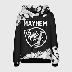 Толстовка-худи мужская Mayhem КОТ Краска, цвет: 3D-черный