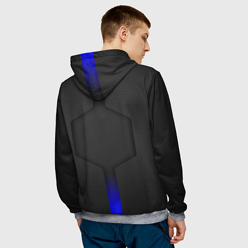 Мужская толстовка ЧАНГАН CHANGAN BLUE TECHNOLOGY / 3D-Меланж – фото 4