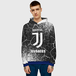Толстовка-худи мужская ЮВЕНТУС Juventus - Арт, цвет: 3D-синий — фото 2