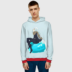 Толстовка-худи мужская Римуру на слизе, цвет: 3D-красный — фото 2