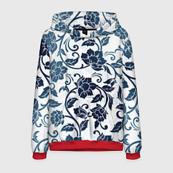 Мужская толстовка Гжелевые цветы