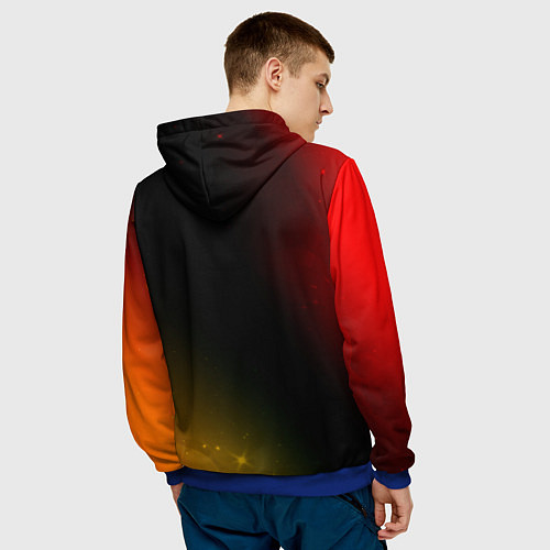 Мужская толстовка 350 Z Звезды / 3D-Синий – фото 4