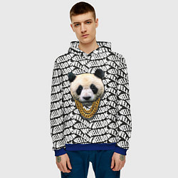 Толстовка-худи мужская Panda Look, цвет: 3D-синий — фото 2