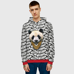 Толстовка-худи мужская Panda Look, цвет: 3D-красный — фото 2