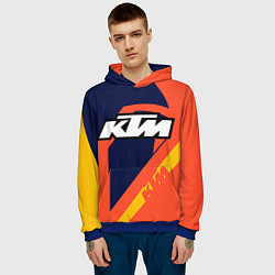 Толстовка-худи мужская KTM VINTAGE SPORTWEAR, цвет: 3D-синий — фото 2