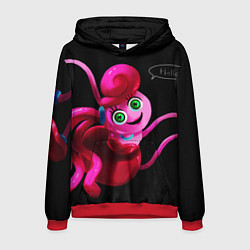 Толстовка-худи мужская POPPY PLAYTIME - Mommy long legs Мама длинные ноги, цвет: 3D-красный