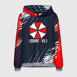 Толстовка-худи мужская Umbrella Corporation Resident Evil Краски, цвет: 3D-меланж