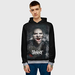 Толстовка-худи мужская Slipknot - The Gray Chapter - Corey Taylor, цвет: 3D-меланж — фото 2