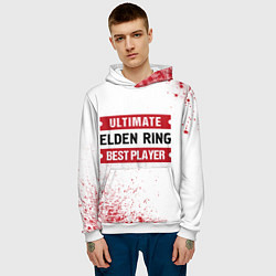 Толстовка-худи мужская Elden Ring Ultimate, цвет: 3D-белый — фото 2