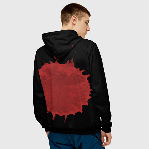 Мужская толстовка Мама и сын длинные ноги / 3D-Черный – фото 4