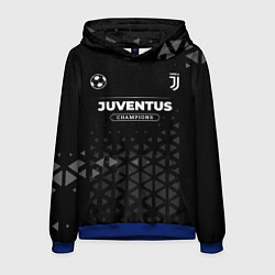 Толстовка-худи мужская Juventus Форма Champions, цвет: 3D-синий