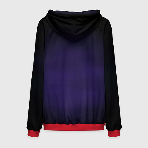 Мужская толстовка CHAINSAW MAN on the background of the moon / 3D-Красный – фото 2