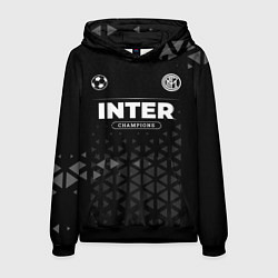 Толстовка-худи мужская Inter Форма Champions, цвет: 3D-черный
