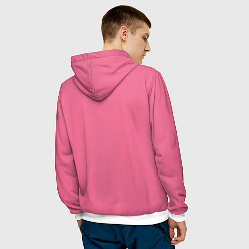 Мужская толстовка Чика на позитиве / 3D-Белый – фото 4