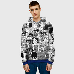 Толстовка-худи мужская Дорохэдоро pattern, цвет: 3D-синий — фото 2