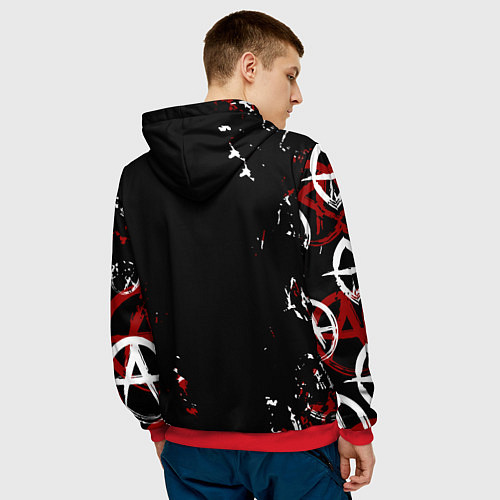 Мужская толстовка Гражданская оборона A / 3D-Красный – фото 4