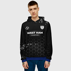 Толстовка-худи мужская West Ham Champions Uniform, цвет: 3D-синий — фото 2