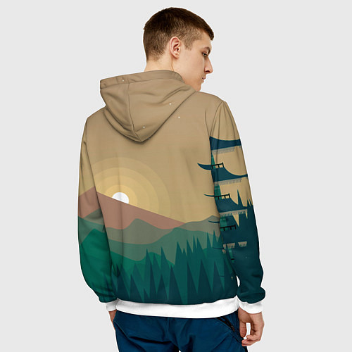 Мужская толстовка Xiao Kick SLime / 3D-Белый – фото 4